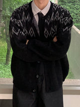 Shadow Jacquard Brush Cardigan