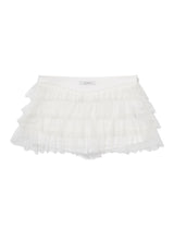 DOT MESH CANCAN SKIRT(IVORY)