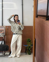 SHIRRING HOODED WIND JACKET