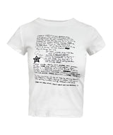 Printed Message Half Tee