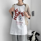 ホーム ラグラン ボクシーフィット ショートスリーブ Tシャツ (3 colors) H&L