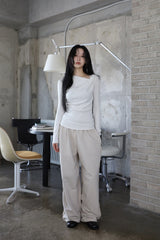 Carol Halter Off Shirring Tee