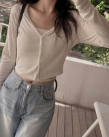 Bongbong V-neck cardigan