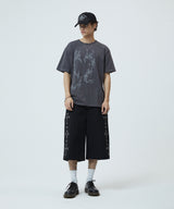 ハートタトゥーTシャツ_チャコール
