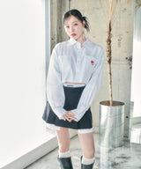 UNISEX 2WAYハートシャツ ホワイト