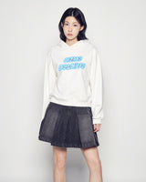 25FW WOMAN クラウドフォントクロップフーディー クリーム