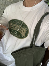 Look Sented American Vintage Graphic Oversized Short Sleeve T-Shirt