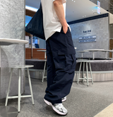 カイパーカーゴワイドストリングバンディングパンツ