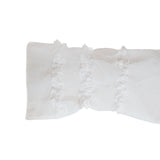 シアー リンクル フリル ロングスカーフ (white)