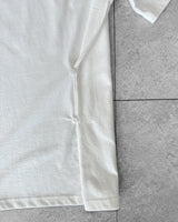 スローボタン オフショルダーTシャツ