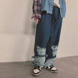 bleach denim pants_blue