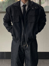 Elon High-Neck Crop Pocket Field Windbreaker