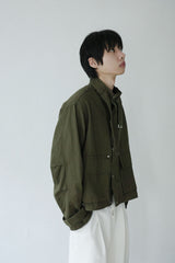 buckle neck field jacket