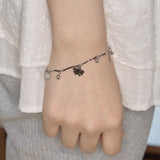 butterfly cubic bracelet silver