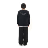 Sport Dept Flocking Logo Sweatshirt - Black