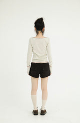 LOW CORDUROY SHORTS BROWN