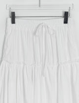 Lehiji Banding Check Balloon Long Skirt