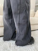 Dual Switch Gradient Flap Pocket ツーウェイスナップワイドパンツ (3 Colors)