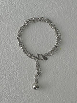 ツイストチェーンボールブレスレット / twist chain ball bracelet