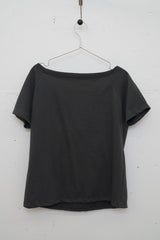 520 オフショルダーTシャツ (チャコール)