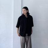 ブラック ライン ストラクチャー シャツ