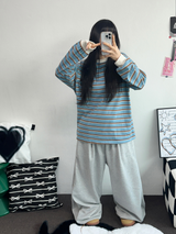 ダウンピンタックバルーンロングパンツ🩶🖤2カラー