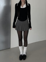 salt  knit double top(2 color)