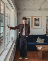 Dane raw wide denim