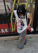 Funky Star Oversized Fit Boxy Short Sleeve T-shirt