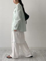 Pastel Poplin Cotton Over Fit Shirt