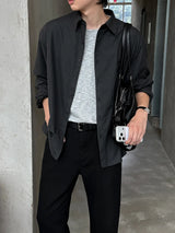 LMN Mer Oversized Fit Check Shirt (2 colors)