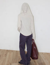 CURVED LINE BOOTCUT PANTS