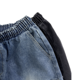 zipper carpenter double-knee pants