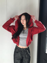 End U Neck Eyelet Studded Crop Tee (6c)