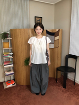 Silky pintuck blouse