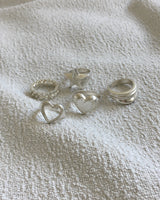 [925SILVER] DRAPE WAVE FRILL RING