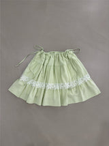 Double Drawstring Tiered Skirt (Bio-washed)