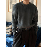 [Unisex] スタッドアンゴラニット(3color)