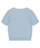 CABLE HALF SLEEVE KNIT