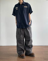 テンプルリネンショートスリーブシャツ