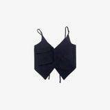 Ronane String Pocket Unbalanced Vest