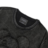 [DISNEY] アップリケスノーウォッシュTシャツ_チャコール
