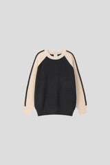 Pavラインカラーラウンドニット(3color)