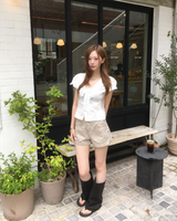 Puff tie blouse