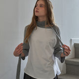 Cozy Mellow Charm Raglan Top_Gray