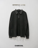 ウォッシュストライプピキュTシャツ