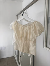 Luna Shirring Blouse (2 colors)