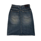 Pocket medium denim skirt