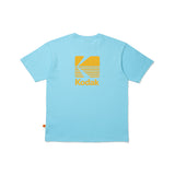 ビッグロゴコットンショートスリーブTシャツ【ブルー】