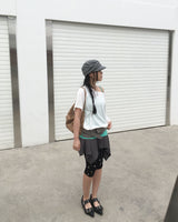 Piercing one shoulder T
